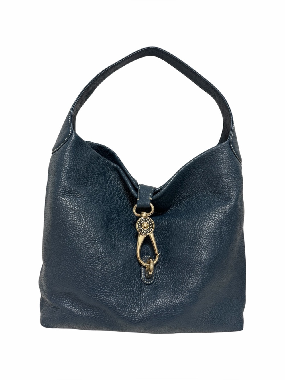 Dooney & Bourke Pebbled Teal Leather Shoulder Handbag